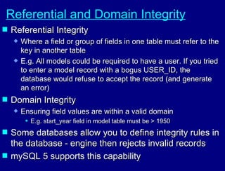 mySQL and Relational Databases | PPT