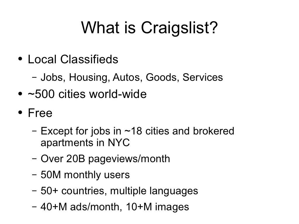 What is Craigslist? Local Classifieds