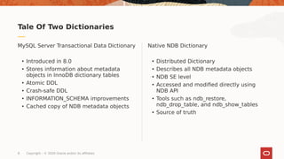 Metadata Synchronization in MySQL NDB Cluster 8.0 | PDF