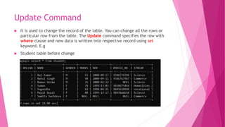 MySQL-commands.pdf | Databases | Computer Software and Applications