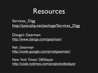 Services Oriented Architecture with PHP and MySQL