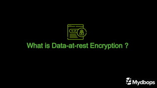 What is Data-at-rest Encryption ?
 