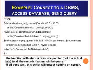Mysql Php Database Connectivity Ppt Mysql Php Database Connectivity Ppt
