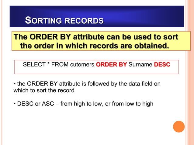 MYSQL - PHP Database Connectivity | PPT