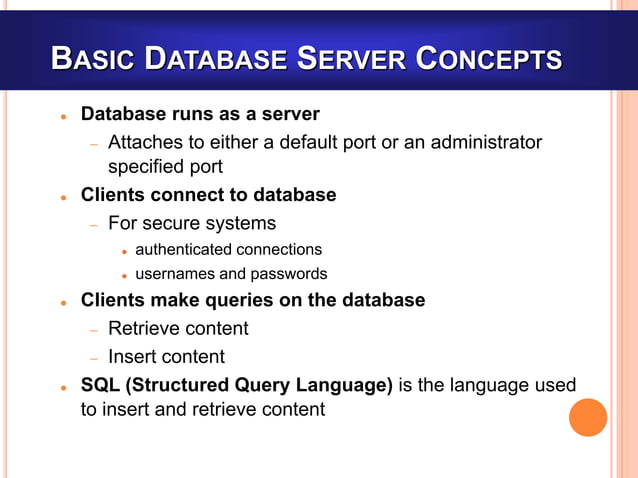 MYSQL - PHP Database Connectivity | PPT