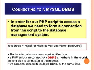Mysql Php Database Connectivity Ppt Mysql Php Database Connectivity Ppt
