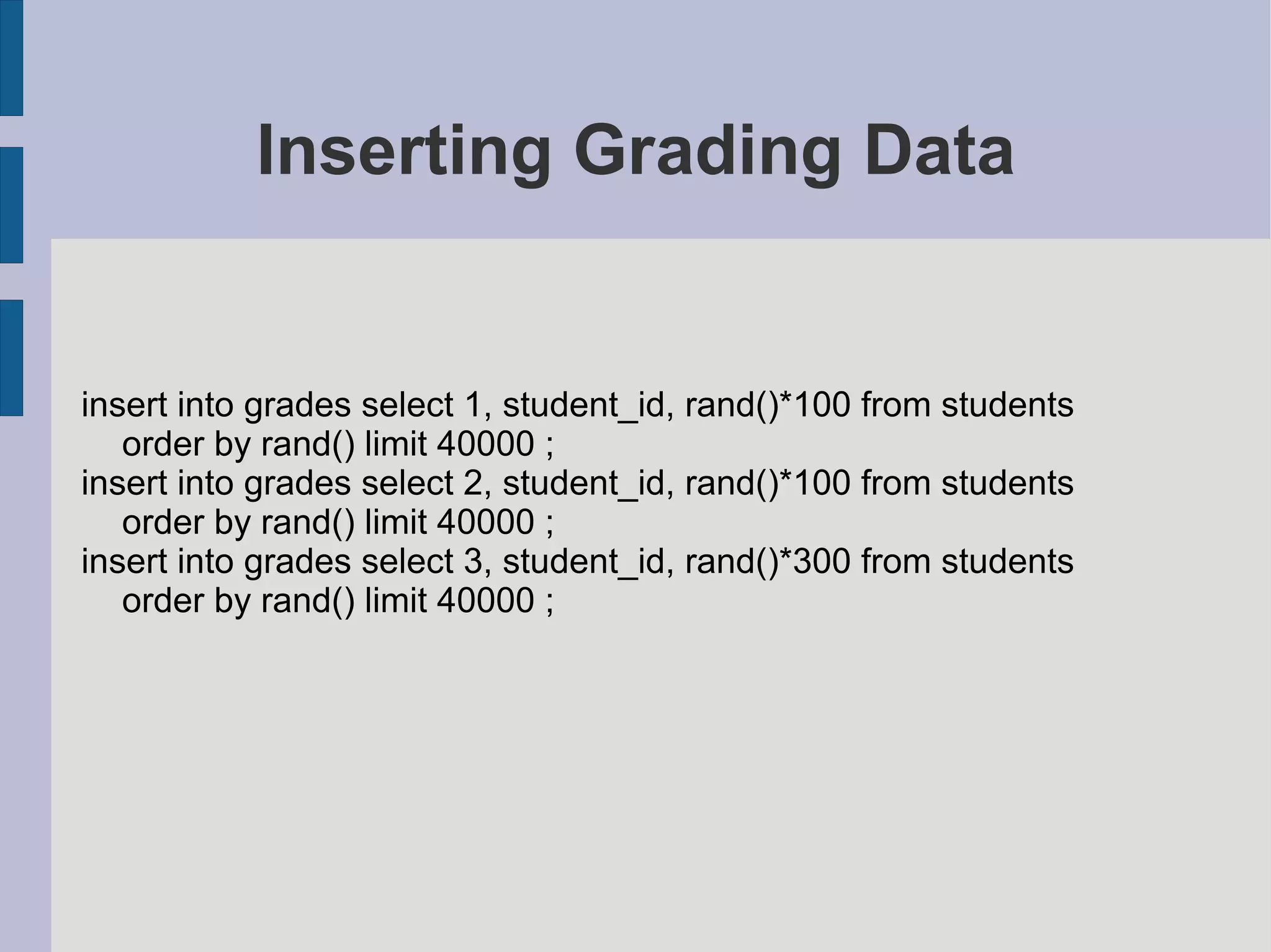 MySQL Query And Index Tuning