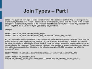 MySQL Query And Index Tuning