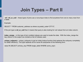 MySQL Query And Index Tuning