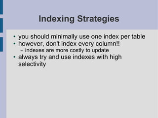 MySQL Query And Index Tuning