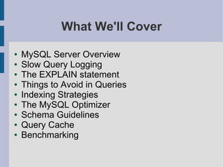 MySQL Query And Index Tuning