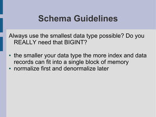 MySQL Query And Index Tuning