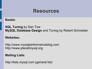 MySQL Query And Index Tuning