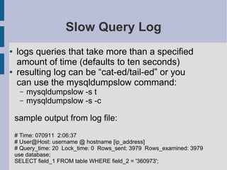MySQL Query And Index Tuning