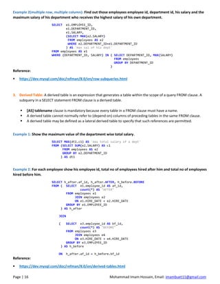 DBMS 4 | MySQL - DDL & DML Commands | PDF