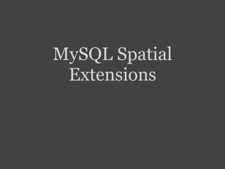 MySQL Spatial Extensions And Ruby | PDF