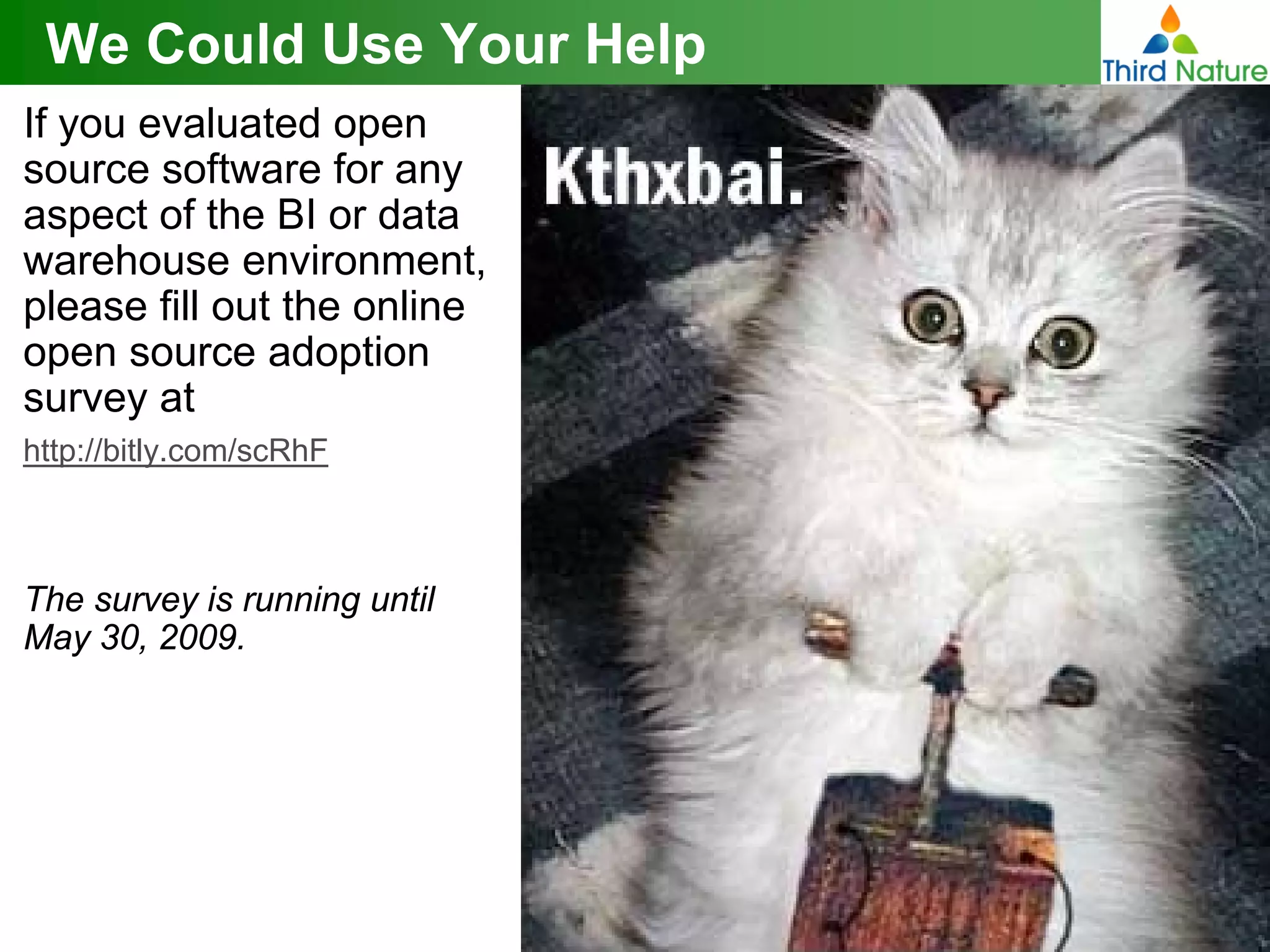 The State of Open Source BI Adoption