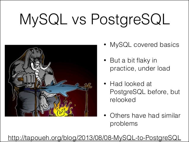 postgresql vs mysql