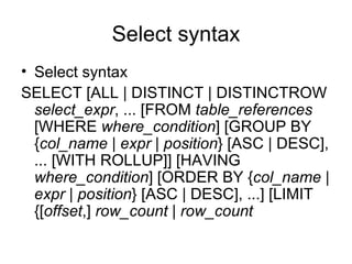 Mysql | PPT