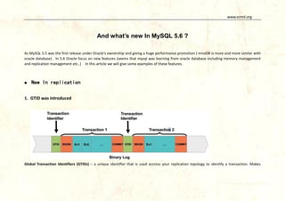 MySQL 5.5&5.6 new features summary | PPT