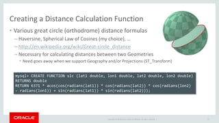 Geography Mysql MySQL 5.7 GIS | PDF