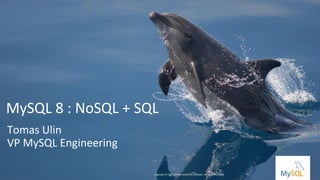 Copyright © 2016, Oracle and/or its affiliates. All rights reserved. |
MySQL 8 : NoSQL + SQL
Tomas Ulin
VP MySQL Engineering
Copyright © 2017, Oracle and/or its affiliates. All rights reserved.
1
 