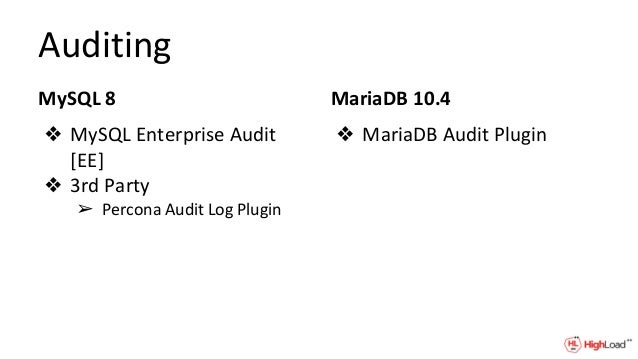 Percona vs mariadb 2019