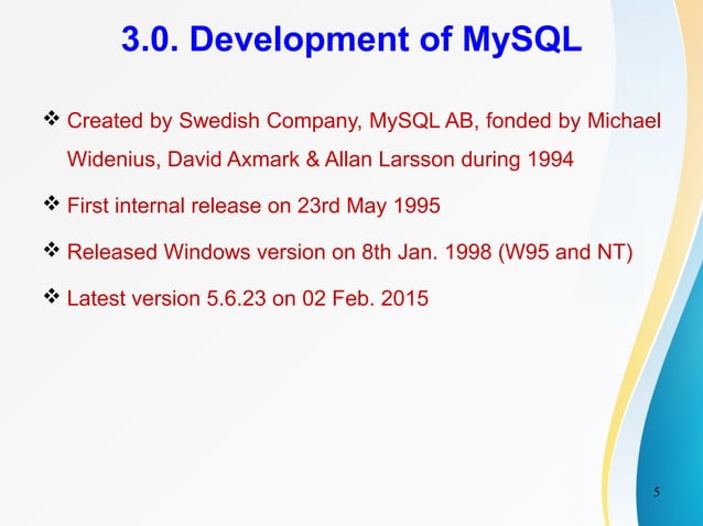 MySQL and its basic commands | PPT | Databases | Computer Software and ...