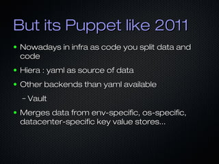 Automating MySQL operations with Puppet