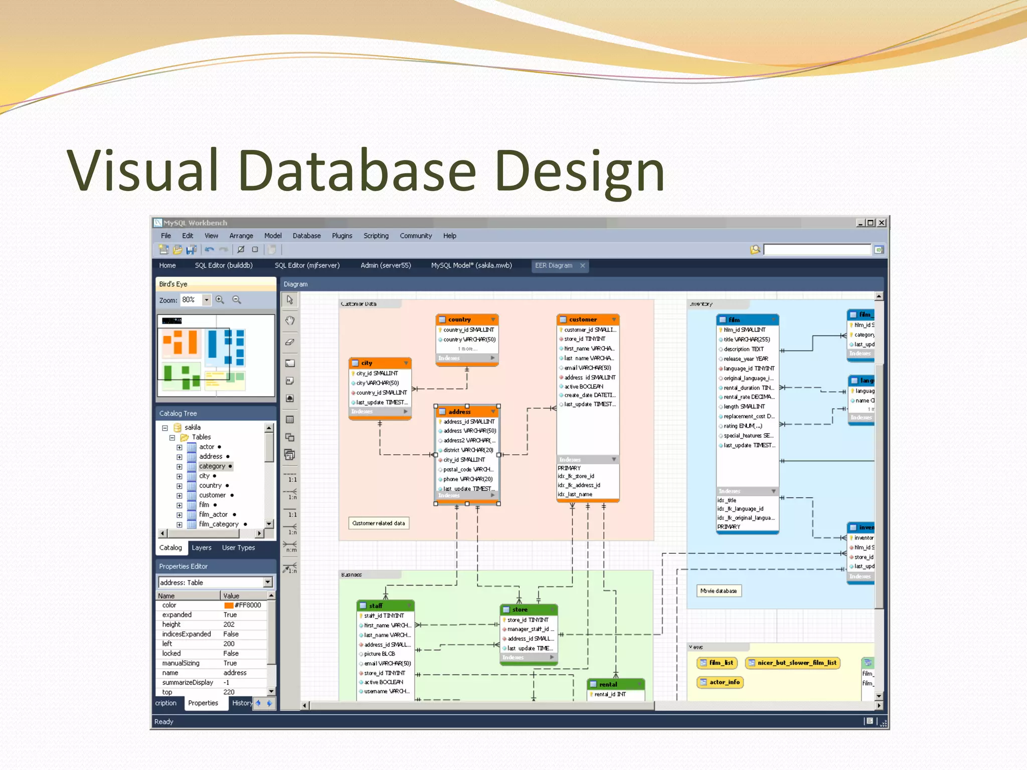 Visual Database Design
 