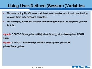 My sql basics | PPTX