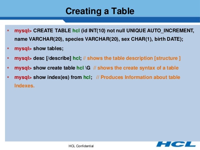 My sql basics | PPTX