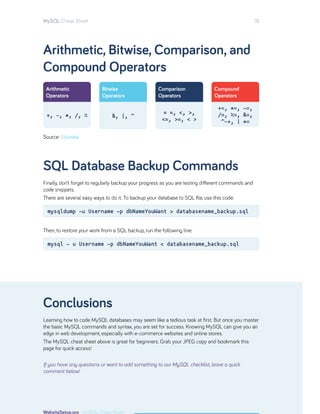 SQL CHEAT SHEET | PDF