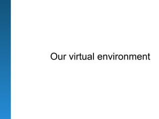 Our virtual environment
 