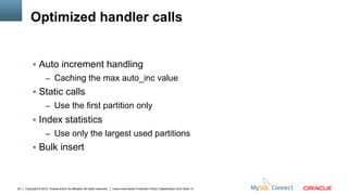 Handler Insert MySQL Partitioning 5.6 | PDF