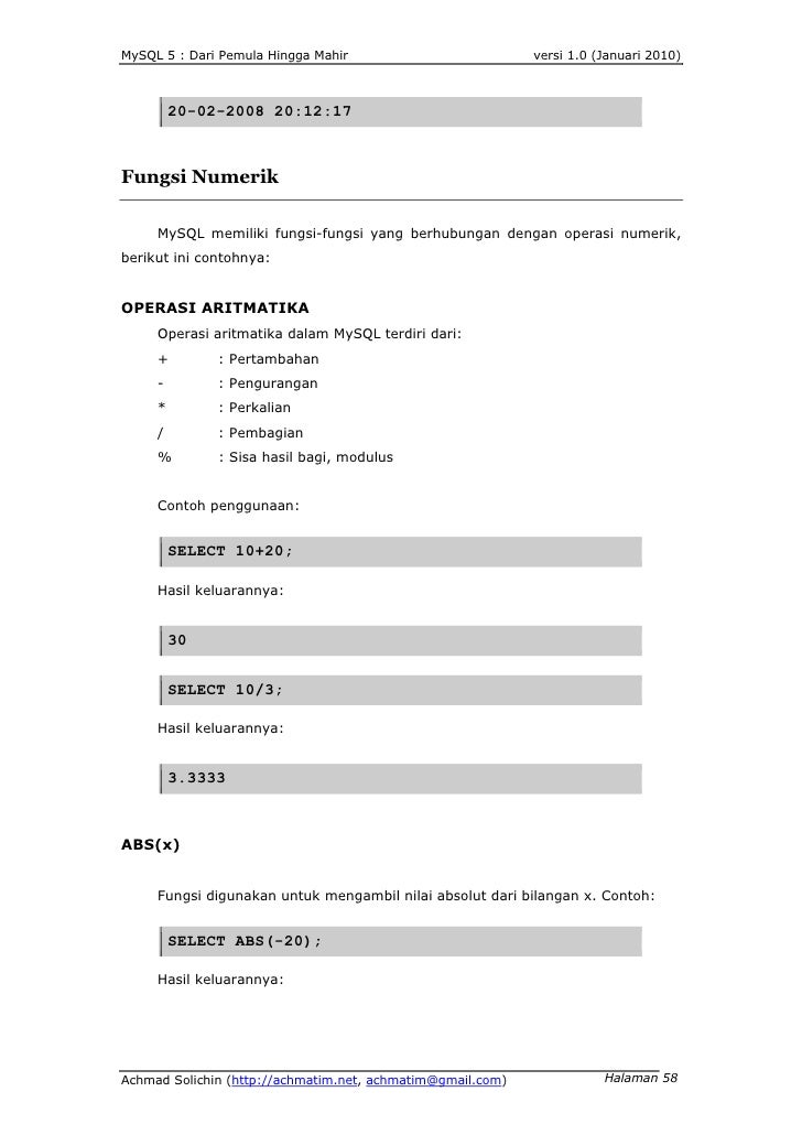 mysql 5 dari pemula hingga mahir achmad solichin achmatim net mysql 5 dari pemula hingga mahir achmad solichin achmatim net