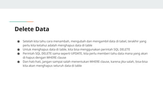 Hapus Sql Belajar adasar MYSQL sampai menjadi mahir.pptx