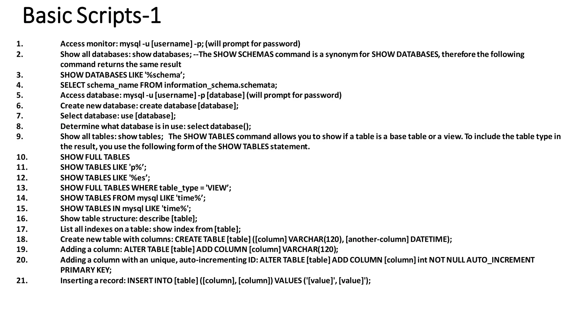 Mysql Database Basic User Guide Ppt Mysql Database Basic User Guide Ppt