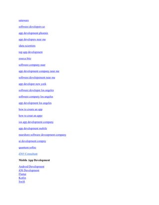 MySQL Database Development & Management Services | PDF