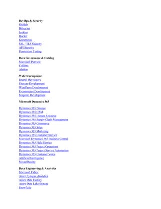 MySQL Database Development & Management Services | PDF