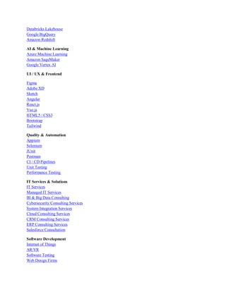 MySQL Database Development & Management Services | PDF
