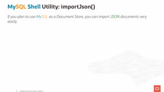 MySQL Day Roma - MySQL Shell and Visual Studio Code Extension | PDF