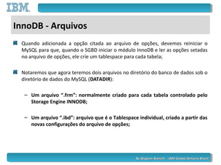 By Wagner Bianchi - IBM Global Delivery BrazilBy Wagner Bianchi - IBM Global Delivery Brazil
InnoDB - Arquivos
Quando adic...