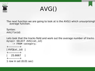 Mysqlfunctions | PDF