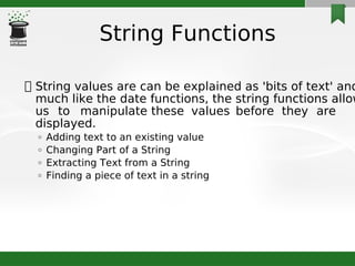Mysqlfunctions | PDF