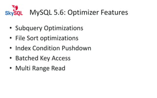 MySQL Features | PPT