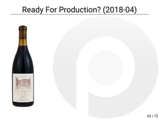 Ready For Production? (2018-04)
65 / 72
 