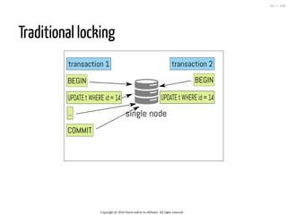 Traditional locking
Copyright @ 2016 Oracle and/or its affiliates. All rights reserved.
54 / 126
 