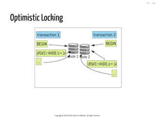 Optimistic Locking
Copyright @ 2016 Oracle and/or its affiliates. All rights reserved.
58 / 126
 