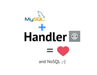 Mysql+handlersocket=nosql